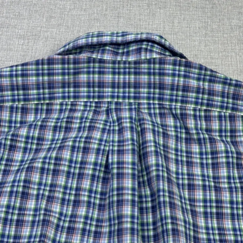 Ralph Lauren Button-Down Shirt Mens 2XL Multicolor Plaid Short Sleeve Cotton